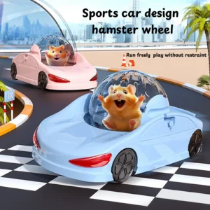 Hamster Running Ball Hamster Exercise Wheel Multiuse Hamster Toy Car Enjoyable  Sports Design Clear for Rat Small Animals Ferret