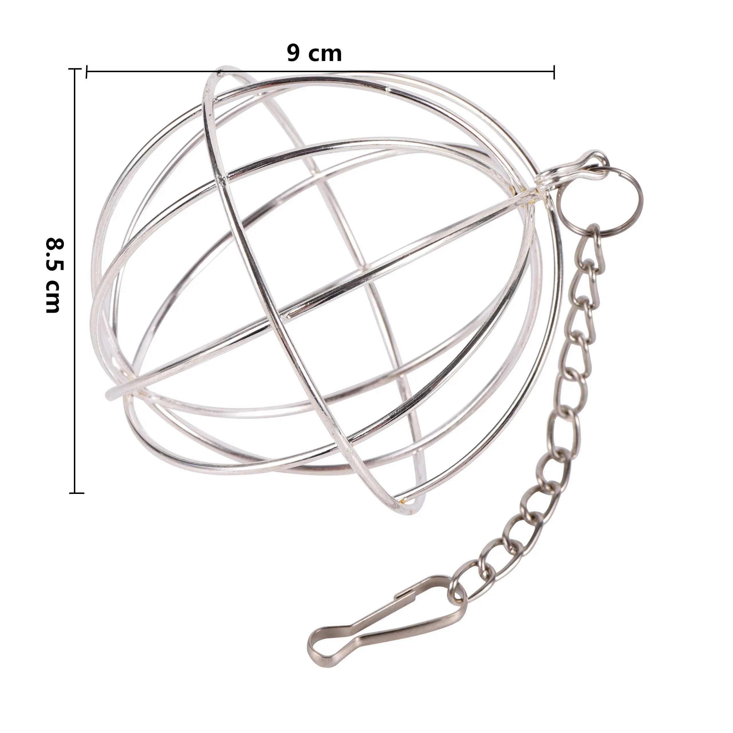 Stainless Steel/Plastic Round Sphere Feed Dispense Exercise Hanging Hay Ball Guinea Pig Hamster Rabbit Pet Toy Pet-Keeping 1Pc - Image 9