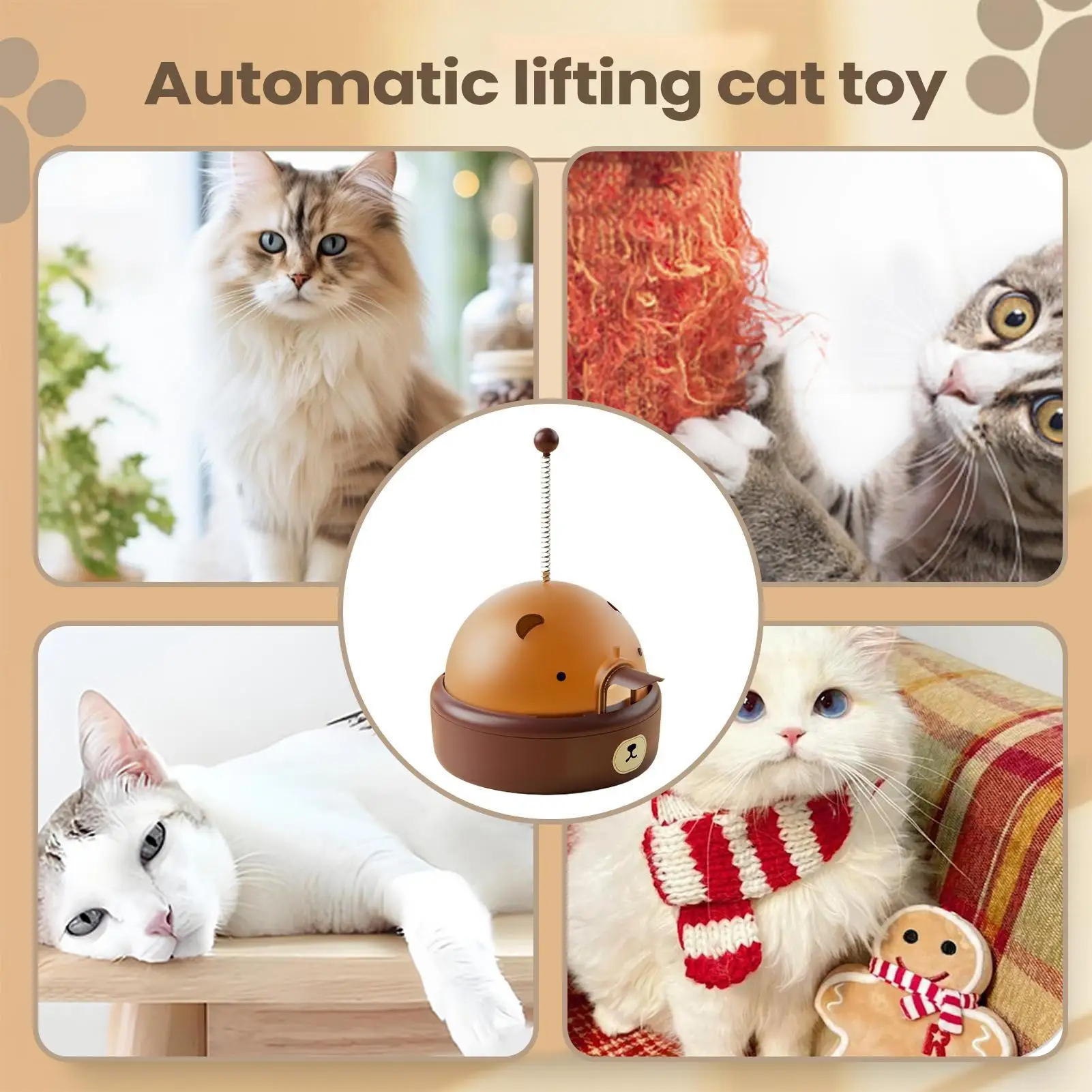 Cat Treat Dispenser Electric Smart Cute Kitten Game Cat Enrichment Toys For Home Indoor Outdoor Travel Training Exercise Feeding - Image 4