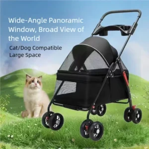 Pet cart, baby cart, small pet cart, lightweight and foldable, suitable for outdoor travel, dog and cat supplies