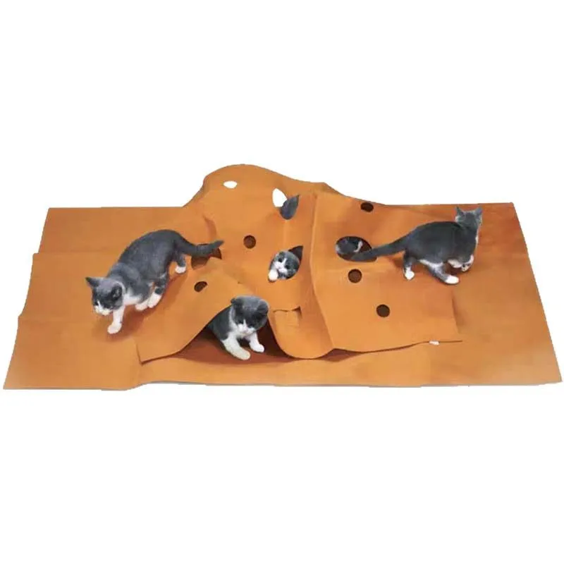 Pet Felt Cats Agility Training Pad Cat Tunnel Cat Maze Pet Cats Toy Bite Pad Toys Interactive - Image 5