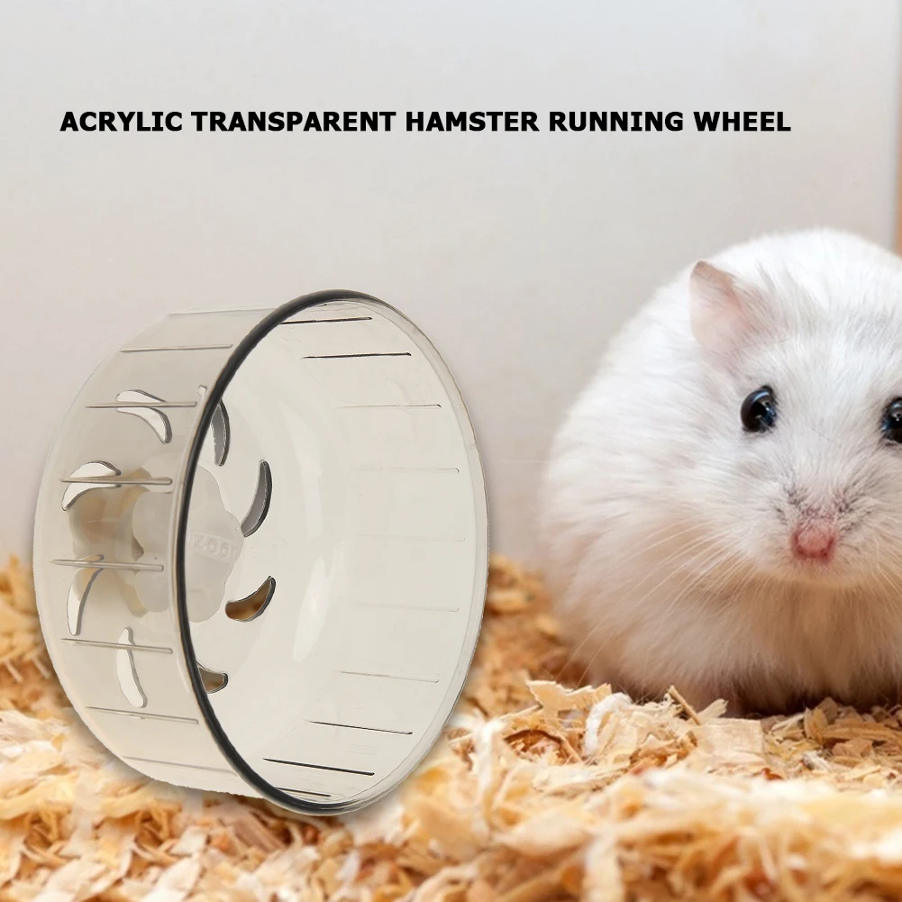 Acrylic Transparent Hamster Wheel Running Treadmill Exercise Wheel for Small Pet - Image 4