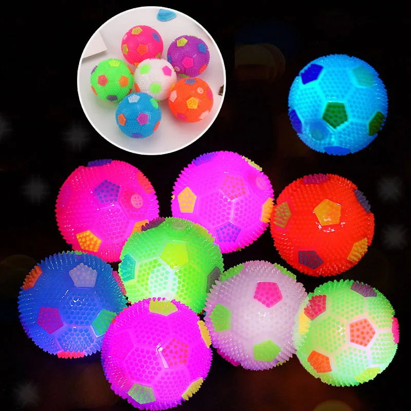 Glowing ball in the dark, squeaking toy, bouncing activated toy, PET ball, puppy, cat, dog, easy to clean - Image 2