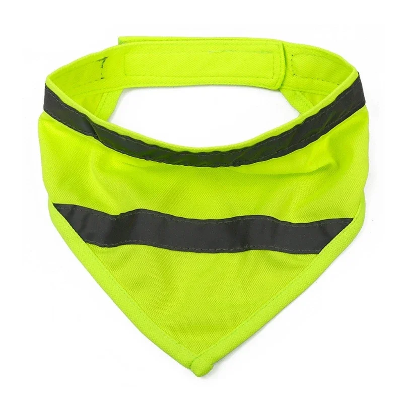 Dog Reflective Bandanas Pet Triangular Towel Scarf Bright Color Polyester Bib - Image 8