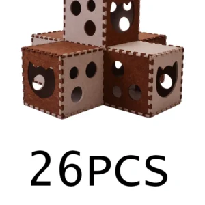 Cat Dog Toy Felt Pom Splicing Cat Tunnel Deformable Kitten Nest Collapsible Tube House Interactive Pet Toy Cat Dog Accessories