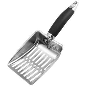 XXUB Cats Litter Scoops Metal Deep Shovel for Easy Scooping Sifting Slot Pet Supplies