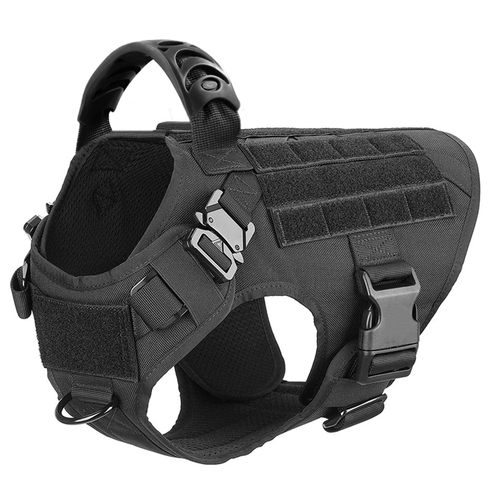 Military Large Dog Harness Pet German Shepherd Malinois Training Vest Tactical Medium Dog Harnesses Hunting For Dogs Accessories - Image 9