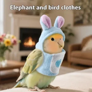 Pet Bird Clothes Parrot Clothing Autumn And Winter Warm Cute Funny Parrot Rabbit Transformation Costume