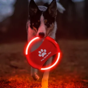 Pet LED Rechargeable Luminous Frisbee Dog Training Toys
