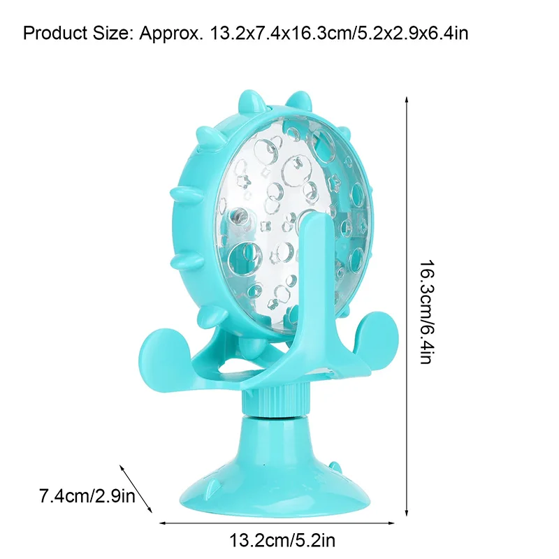 Pet Cat Food Funnel Spinning Windmill Interactive Training Cat Puzzle Toy Compatible with Windmill-Style Cat Food Funnels 1PC - Image 9