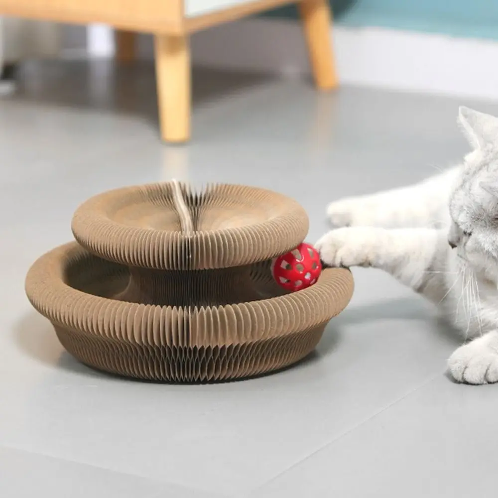 Durable Transformable Kitty Kurlz Cat Toy No Crumbs Wear-Resistant Cat Scratching Board Resistant To Scratching Cat Scratcher - Image 4