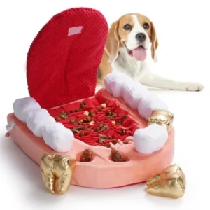 Interactive Teeth Dog Toys Enrichment Puzzle Funny Dog Toy for Small to Large Dogs Non-Slip Hide and Seek Dog Toys to Keep Dogs