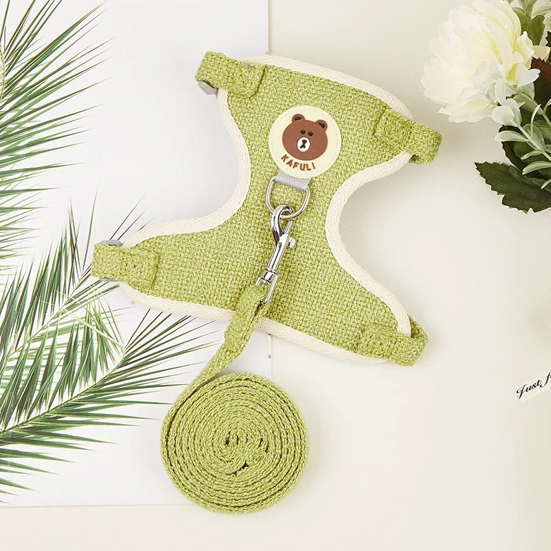 new type Cute Rabbit Harness and Leash Set Bunny Pet Accessories Vest Harnesses Rabbit Leashes for Outdoor Walking Pets Supplies - Image 8