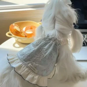 Cute Luxury Pet Princess Dress Princess Style Fashion Dog Skirt Comfortable Elegant Dog Costume Summer