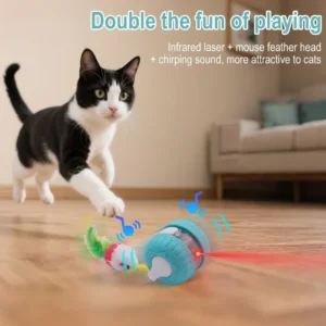 Smart Interactive Cat Toy Ball Automatic Electric Laser Ball Self Play Pet Toy Durable Rolling Ball for Bored Cats Indoor Use