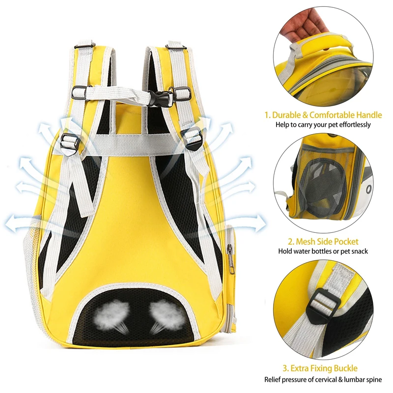 Cat Pet Carriers Dog pet backpacks portable transparent space capsules Soft Side Backpack Travel Bags Outgoing cat supplies - Image 4