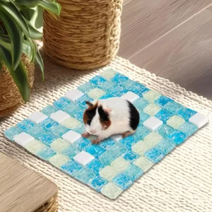 Small Pets Hamster Summer Cooling Pad Natural Crystal Ore Cool Mat Resin Cooler Beds for Chinchilla Guinea Pig Hamster Accessory