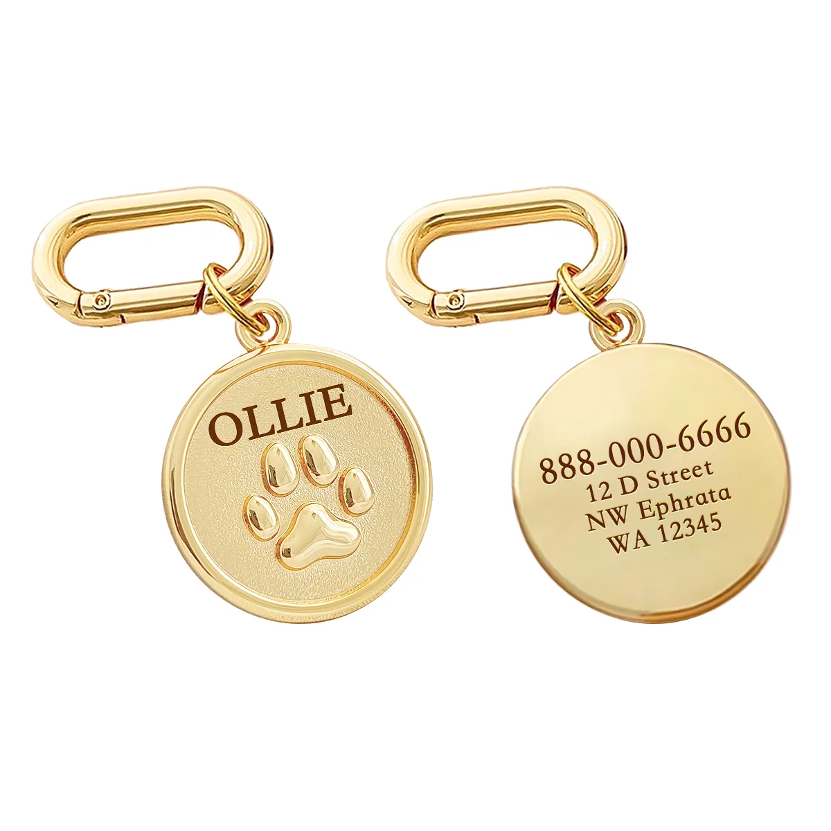 Memopaw Design Personalized Pet Dog Name Tag Copper Free Engraving Anti-lost Collars Tag for Dogs Cats Nameplate - Image 7