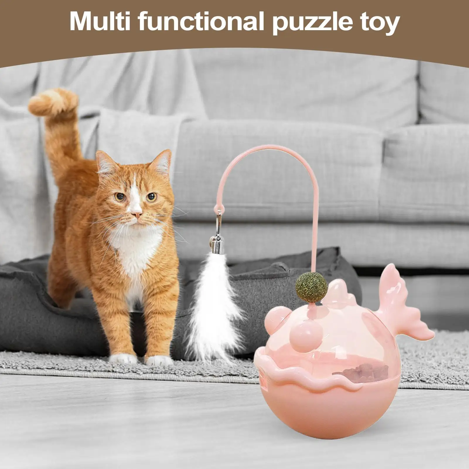 Active Cat Toys Interactive Pet Catnip Ball Cat Enrichment Toys For Indoor For Small Medium Large Kitten Home Indoor Outdoor