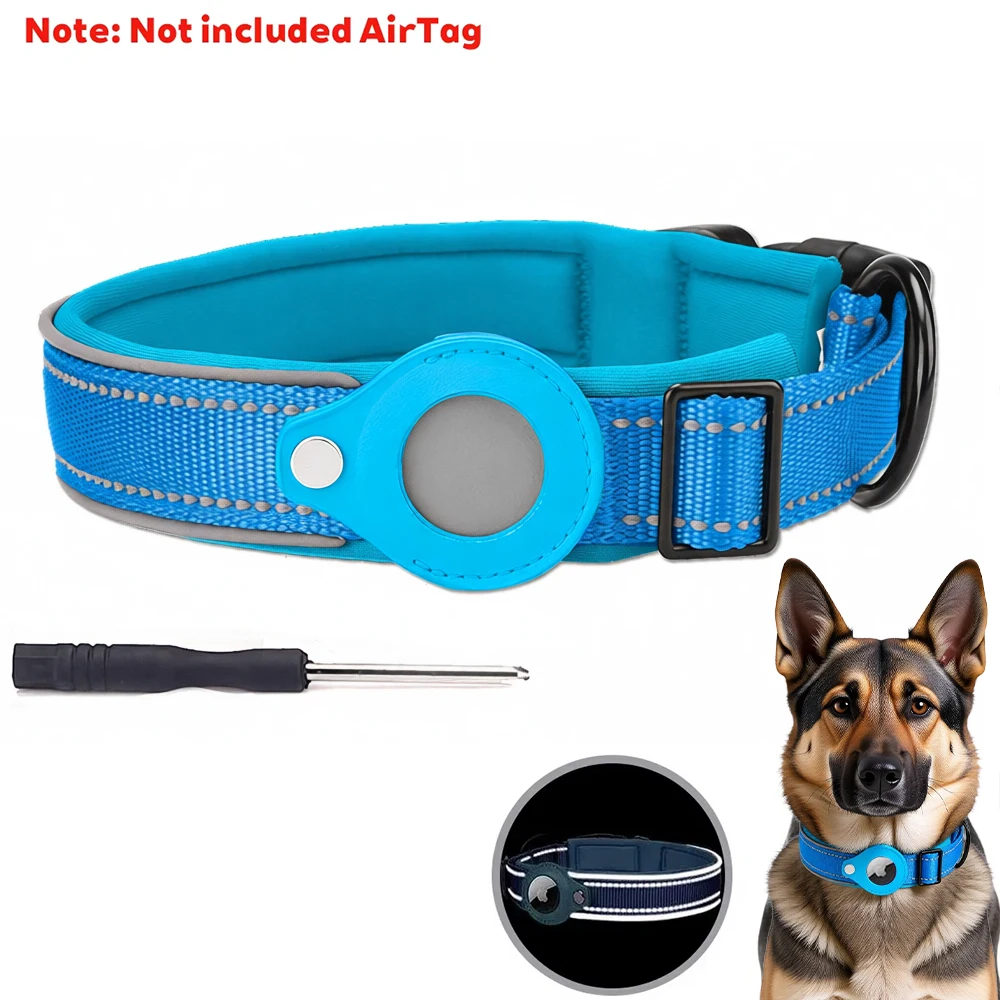 New For Apple Airtag Pet Dog Collar Anti-Lost Reflective Protective Tracker WaterProof For Pet Dog Cat Dog Positioning Collar - Image 11