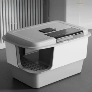 Cat Litter Box Self Cleaning Extra Large Closed Odor Control Anti Splash Corridor Style Covered Cat Toilet  Arenero Autolimpieza
