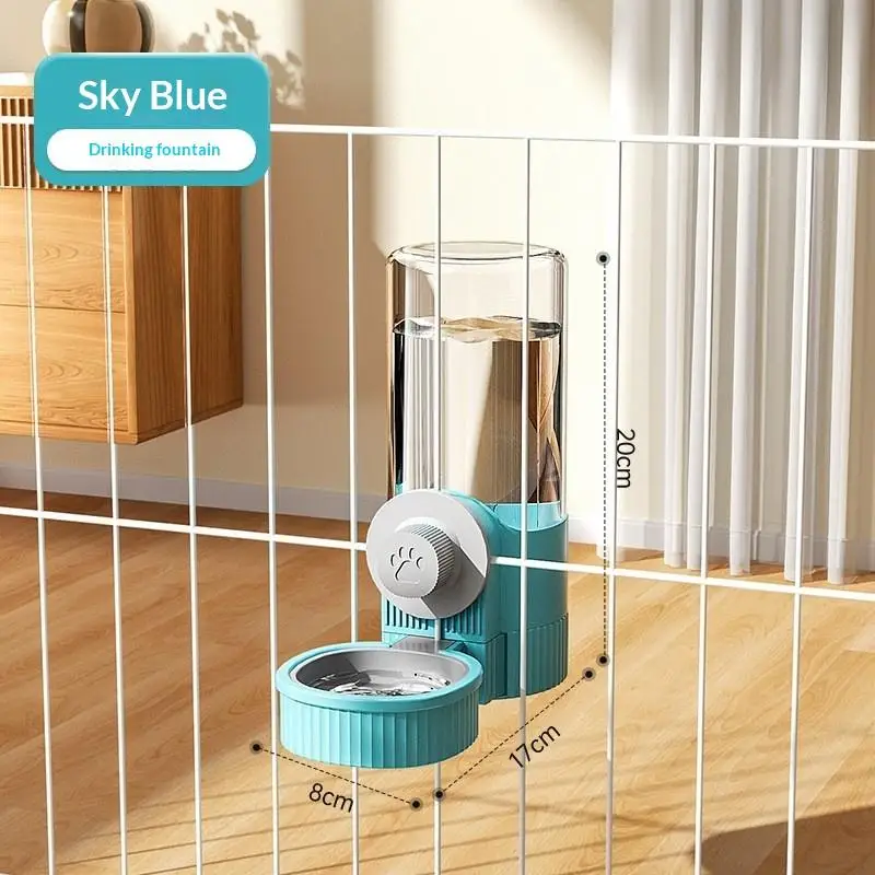 1Pc Pet Cage Hanging Water Dispenser Cat Dog Automatic Water Fountain Feeder Cage Pet Food Bowl Drinking Supply - Image 9