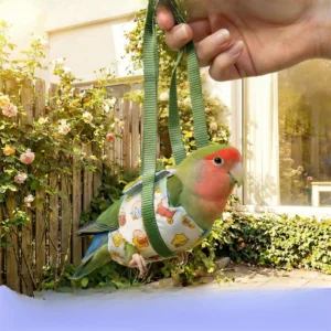 The New Parrot Portable Bird Walking Bag, Tiger Skin Cockatiel Peony, Is A Must-have for Travel and Outdoor Activities