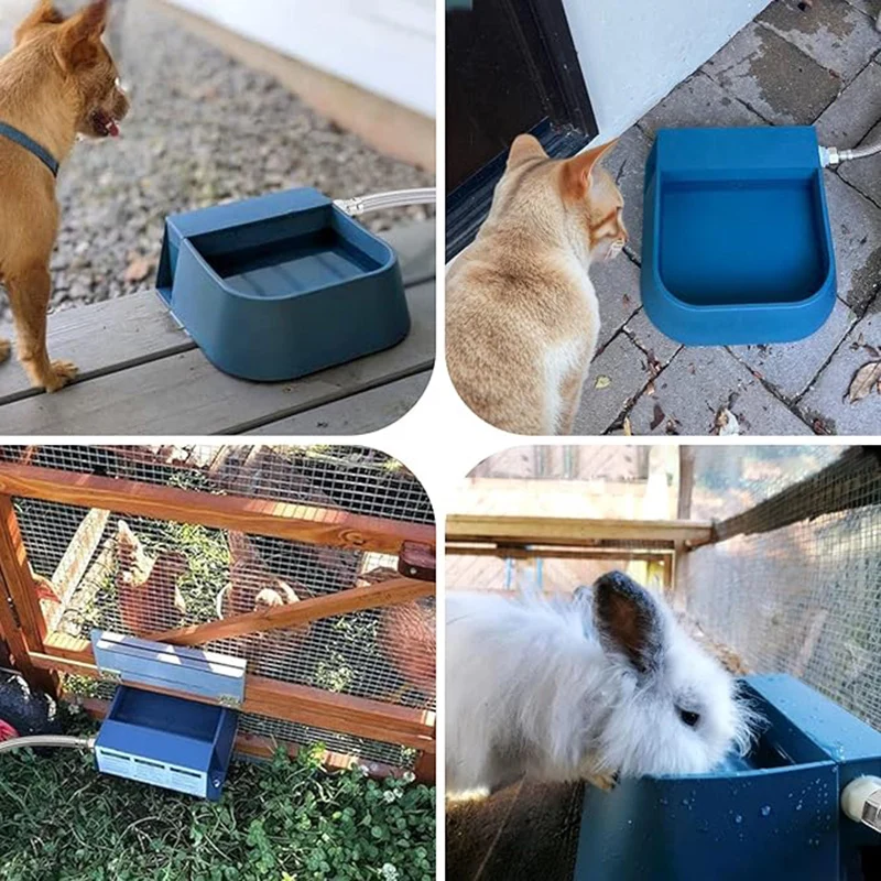 Dog Automatic Water Bowl Dispenser with 1.5m Water Hose 2L Outdoor Auto Fill Pet Water Dispenser for Animal Cat Chickens Rabbits - Image 6