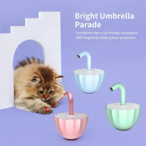 Cat Laser Toy Interactive Tumbler Design for Indoor Kitten Tumbler Interaction Toys USB Charging 360 Degree Irregular Rotation