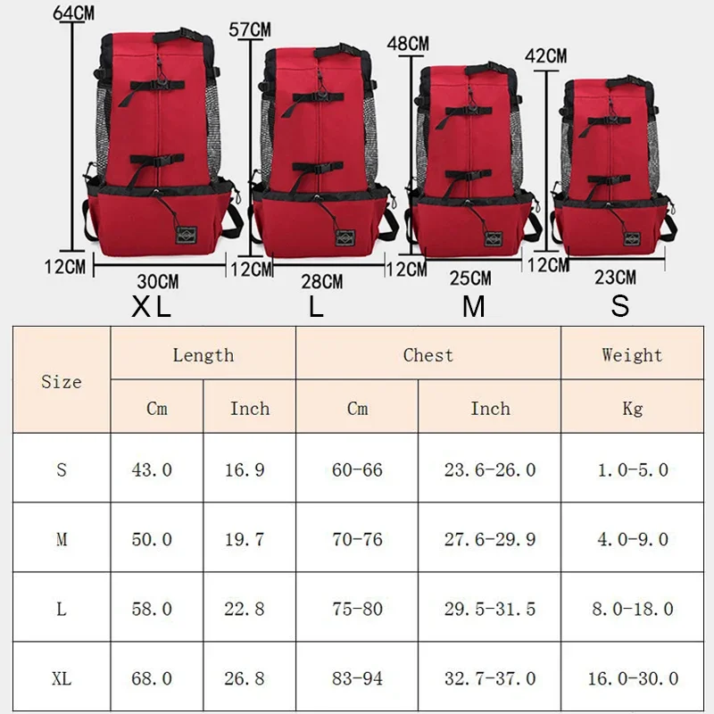 Strong Nylon Dog Carrier Backpack for Small Medium Dogs High Quality Breathable Cycling Backpack for Outdoor Travel Pet Supplies - Image 2