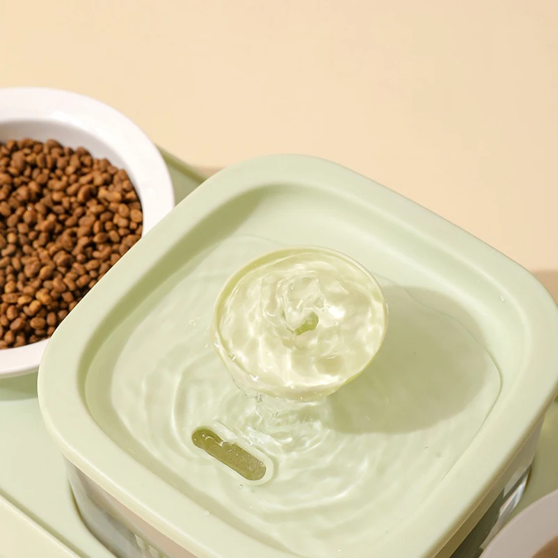 New Cat Food Bowl Pet Automatic Feeder Water Dispenser Dog Cat Food Container Drinking Dish Anti Slip Double Bowl - Image 5