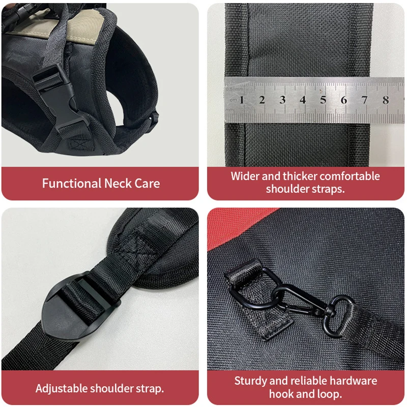 Pet Travel Backpack(3 sizes) Shoulder Carrier Outdoor Hiking Walking Durable Comfortable Oxford Fabric Dog/Cat Carrier - Image 6