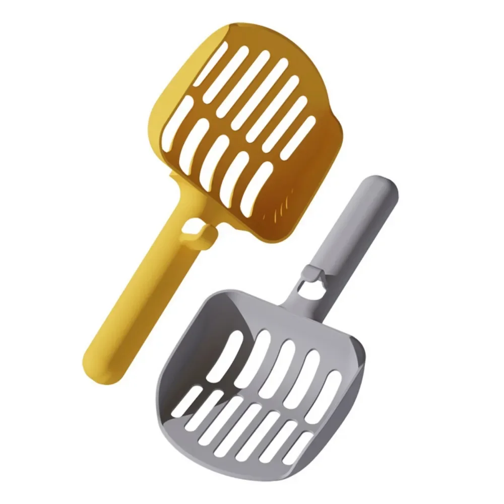 Macron Color Large Cat Litter Scoop Toilet Litter Box Cleaning Long Handled Cat Poop Scoop Large Hole Tofu Cat Litter Scoop - Image 3