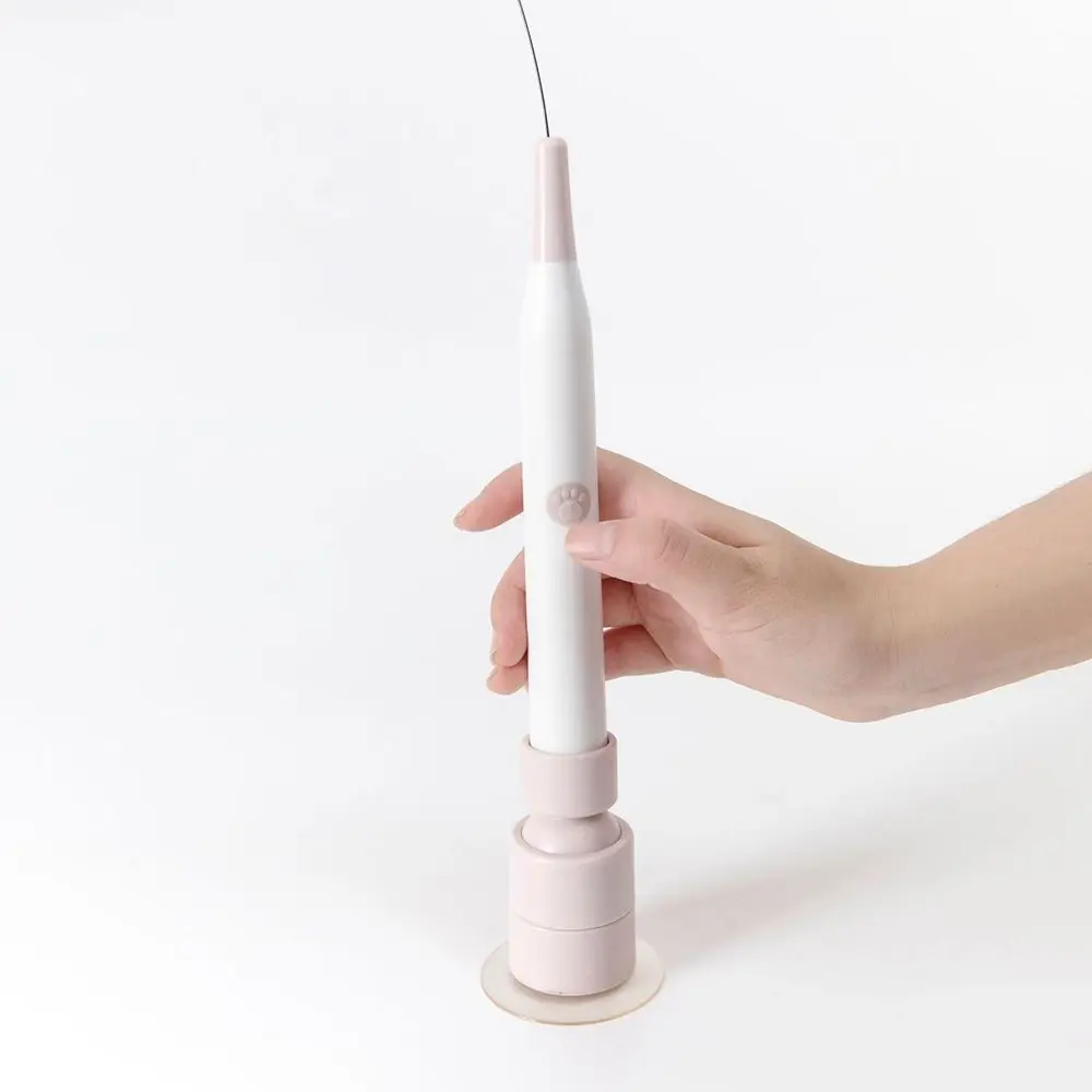 Switchable Butterfly Pattern Cat Teasing Stick Interactive Toy Self-hilarity Relieves Automatic Cat Teaser 360° Swivel Electric - Image 6