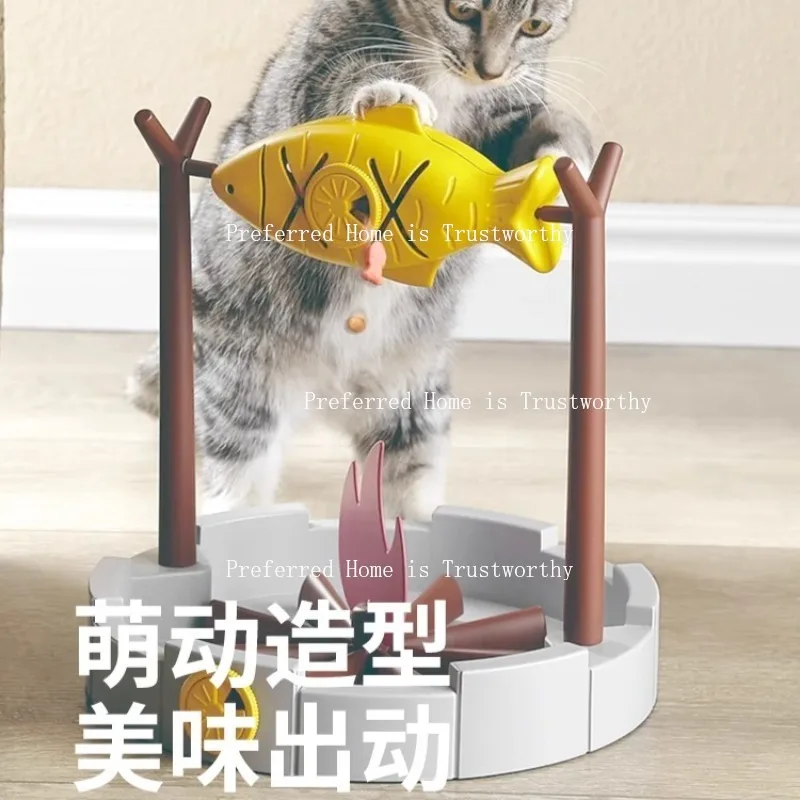 Suitable for Grilled Fish, Cat Toys, Freeze-dried Snacks, Hidden Food Containers, and Self Entertaining Cat Products - Image 2
