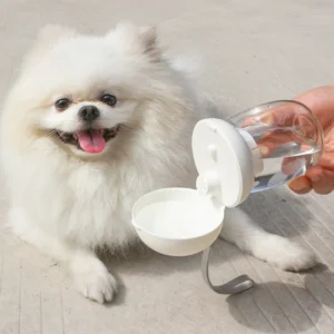 300/550ml Portable Food Grade Material Dog Cat Travel Pet Water Cup Feeding With Lanyard For Small Medium Cats Dogs Pet Supplies