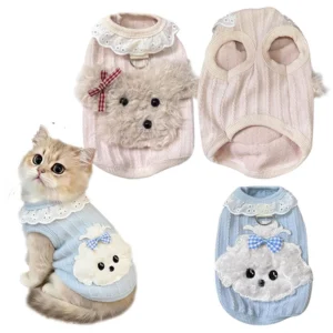 Pet Clothes Dog Cat Vest Puppy Cotton Clothing Breathable Soft Puppy Clothes Chihuahua Small Dog Cat Outfits