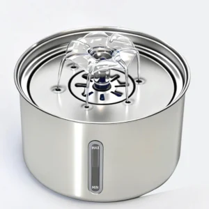 Stainless Steel Pet Water Fountain Cat Automatic Water Feeder USB Electric Mute for Cat Dog Filter Fountain Smart Drinking Bowl