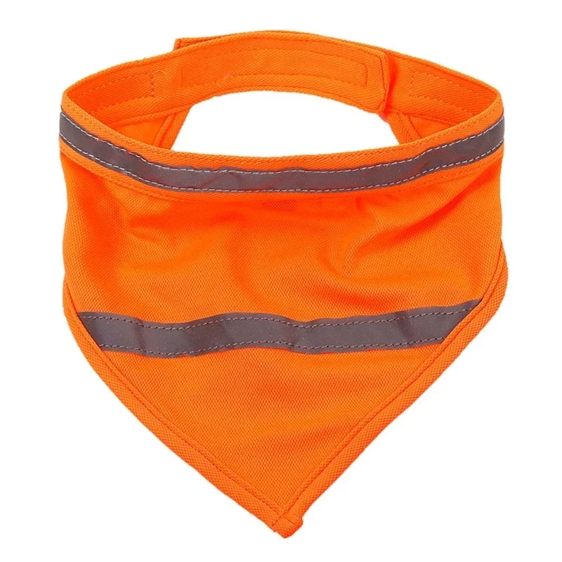 Dog Reflective Bandanas Pet Triangular Towel Scarf Bright Color Polyester Bib - Image 7