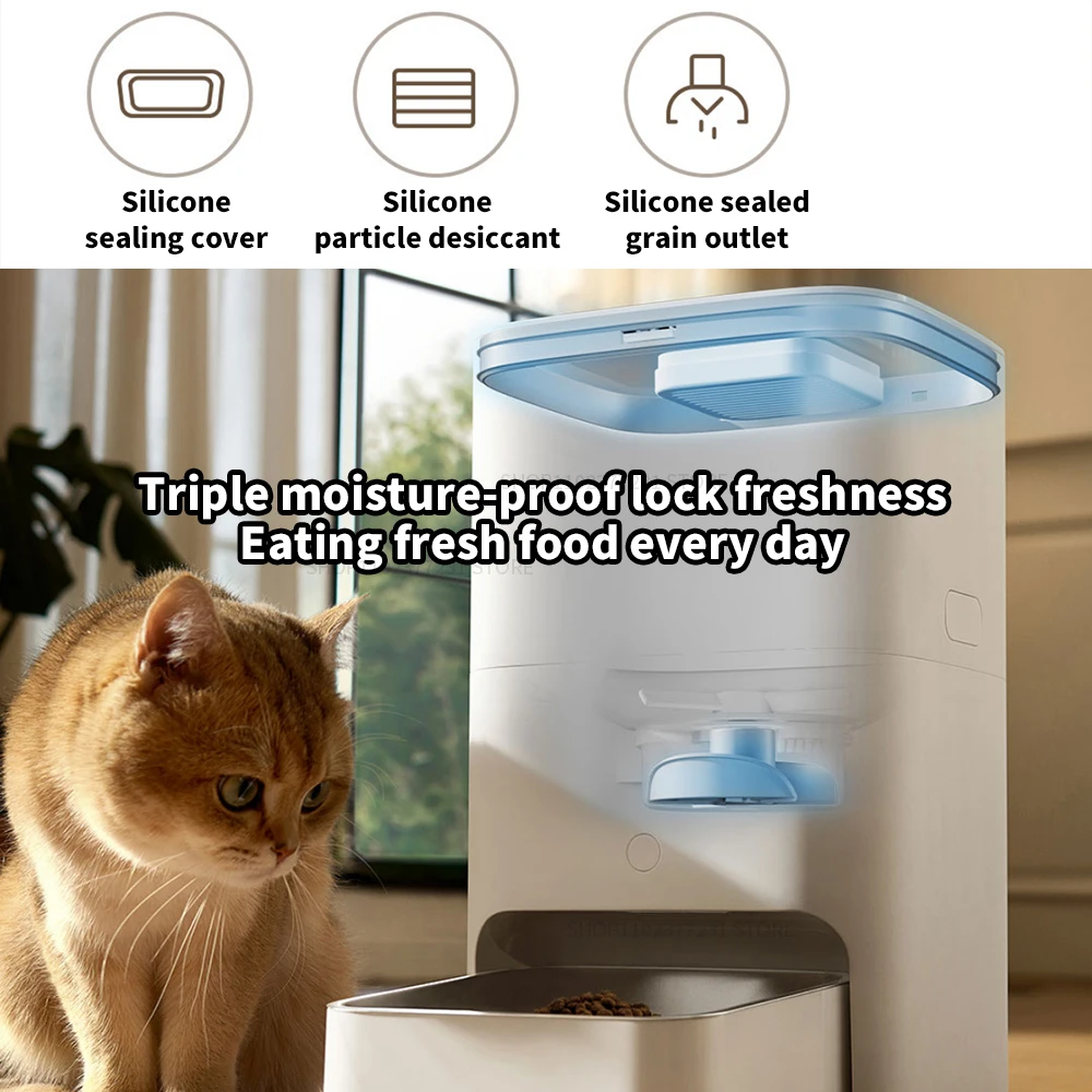 New Xiaomi Mijia Smart Pet Dog Feeder 2 HD-large Screen 5L Large Capacity Precise Weighing Spare battery FoodShortage Remind - Image 2