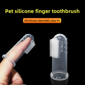 5/10pcs Super Soft Pet Finger Toothbrush Dog Brush Bad Breath Tartar Teeth Care Tool Dog Pet Supplies Cepillo Para Perro