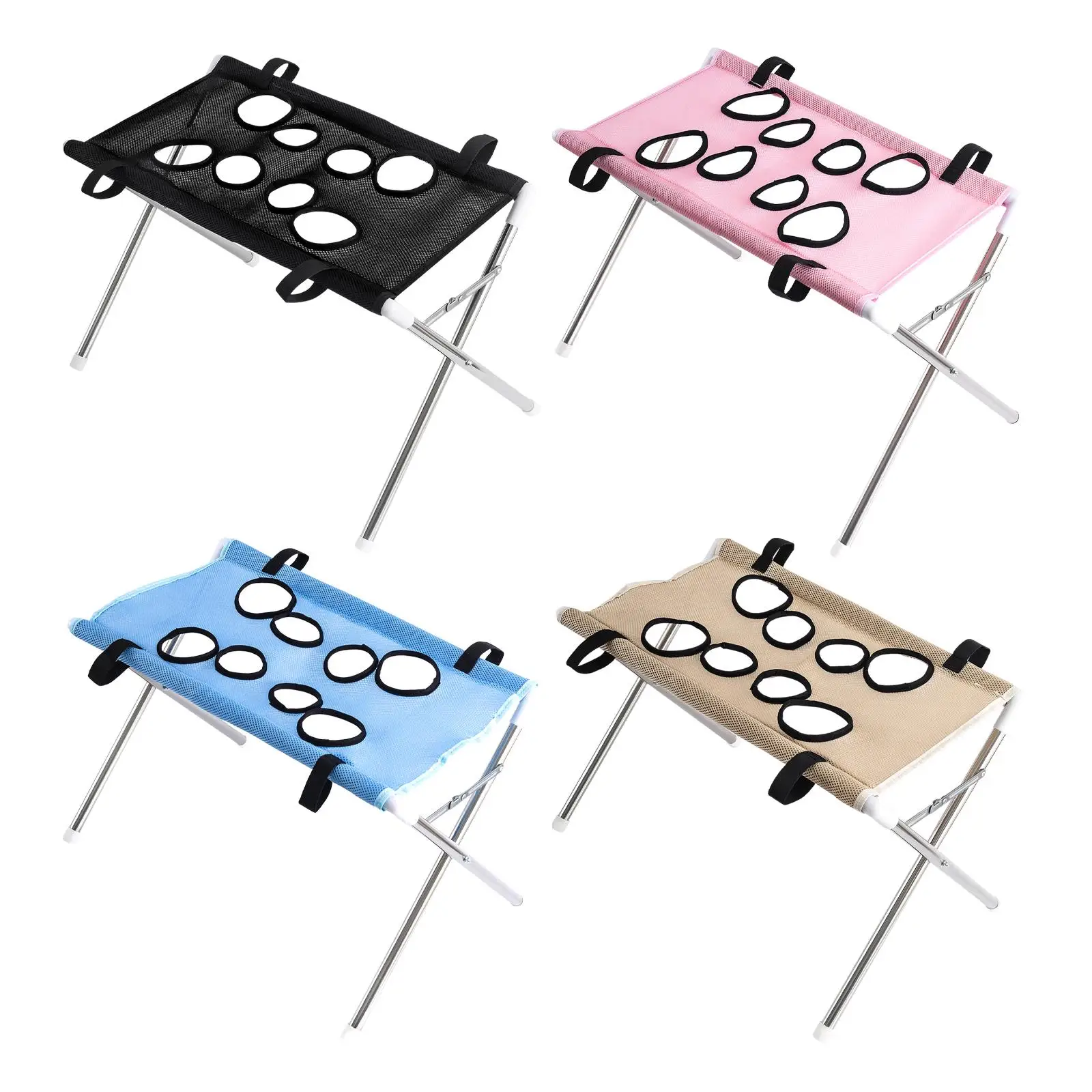 Pet Grooming Hammock with Eight Hole Hanging Harness Cat Grooming Sling for Ear Cleaning Nail Trimming - Image 5