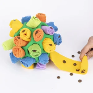Polar Fleece Interactive Snuffle Toys Durable Portable Dog Snuffle Ball Hiding Food Interactive Puzzle Dog Toys Stress Relief