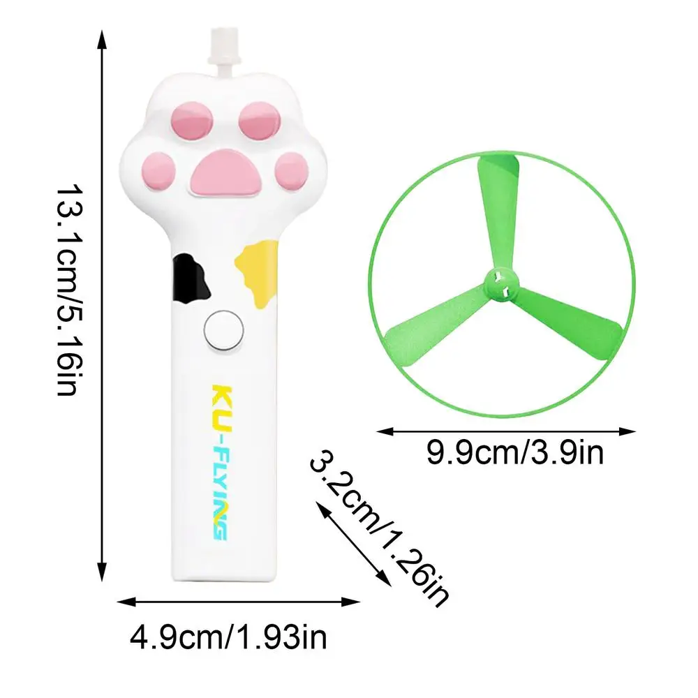 Cat Flying Disc Toy Rechargeable Kitten Flying Saucer Fetch Toy For Cats For Pet Christmas Halloween Birthday Party Enrichment - Image 7