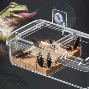 Reptiles Suction Cup Feeders,Coloretto Feeding Bowl for Lizards Bearded Dragon JOMD