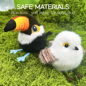 Cat Toy with Induction Movement Birds Toy for Cats Rechargeable Flapping Cat Toys Motion Activated for Indoor Hunting