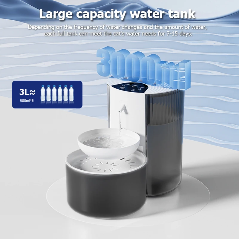 Smart Pet Water Dispenser, Wireless Cat Water Fountain, Dumping Dog Water Dispenser, Rechargeable Automatic Water Feeder - Image 4