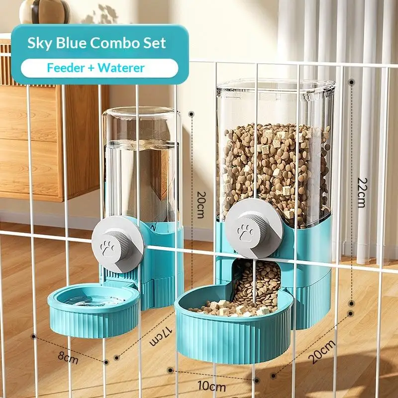 1Pc Pet Cage Hanging Water Dispenser Cat Dog Automatic Water Fountain Feeder Cage Pet Food Bowl Drinking Supply - Image 11