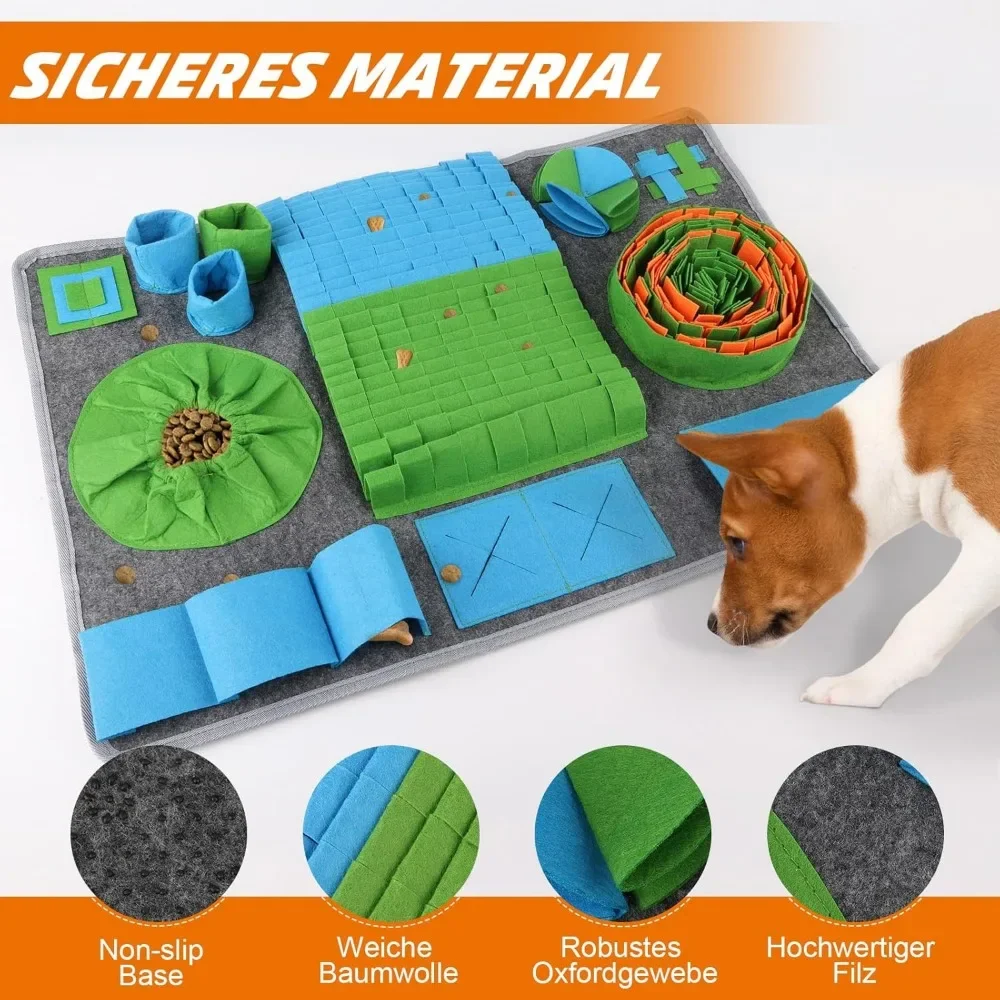65 X 44 Cm Dog Sniff Mats Encourages Natural Foraging Skills,for Stress Relief,Keeping Dog Interactive - Image 4
