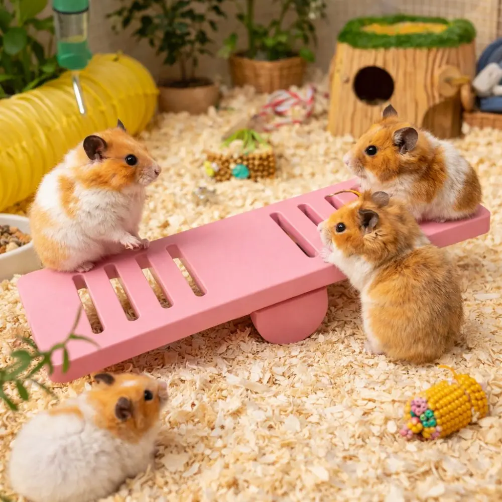 Pet Exercise Toy Plastic Hamster Seesaw Toy Colorful Creative Small Animal Toys Puzzle Pet Cage Toy Cage Environment - Image 4
